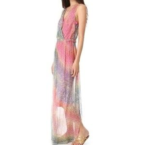 Anthropologie Charlie Jade Charlotte Metallic Maxi